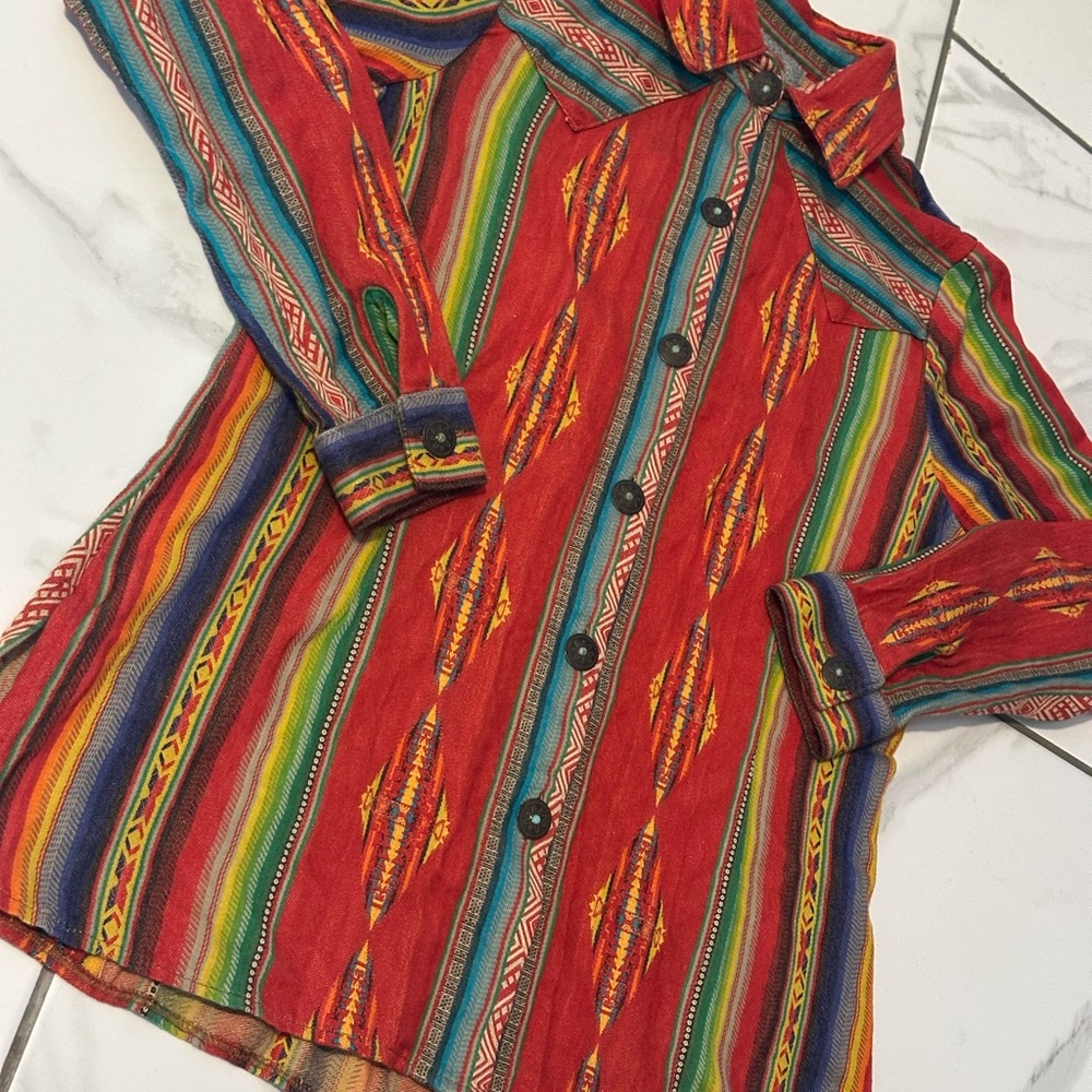 Silver Jeans Multicolor Patterned Shirt - Picture 2 of 5